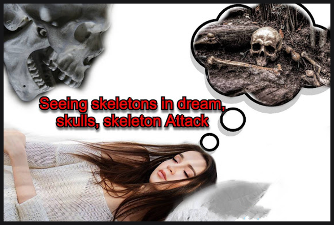 Skeleton in dream Hindu, skulls, bones skeleton Attack
